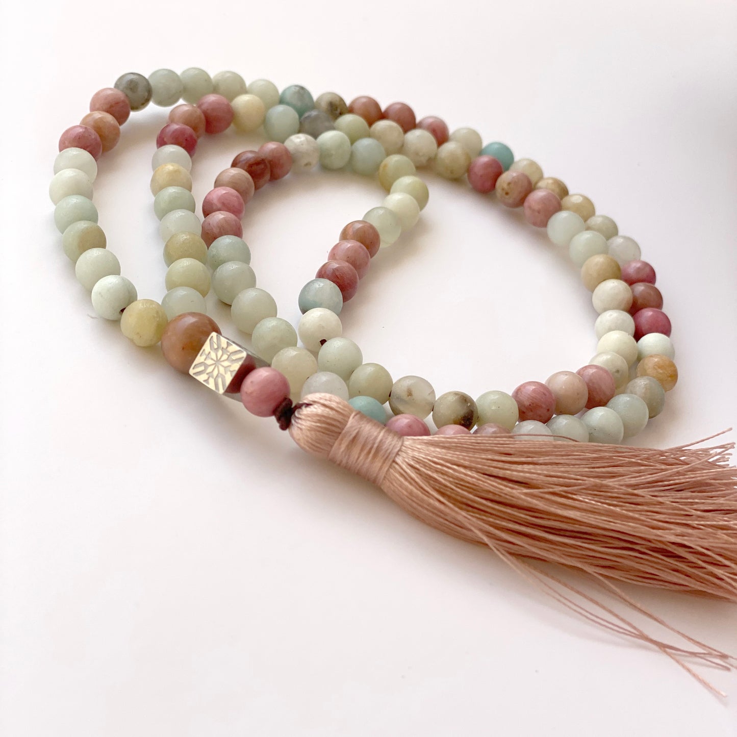 Misbaha Amazonite Rhodochrosite