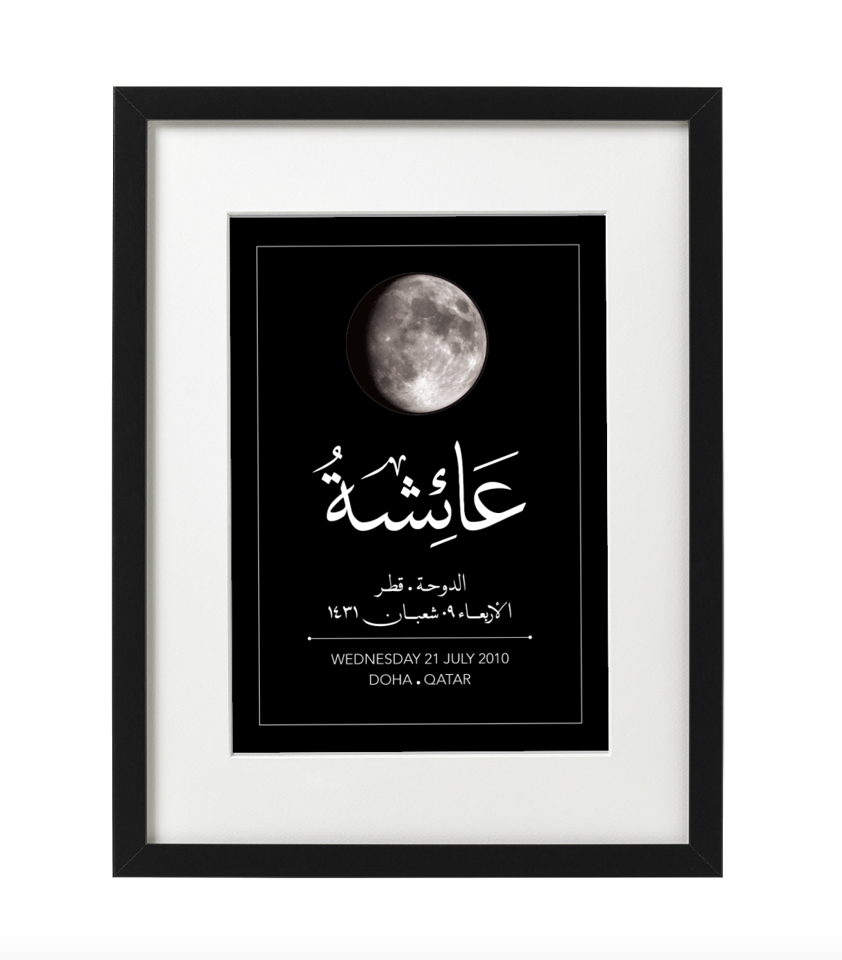 Customized Moon Phase Birthday Print