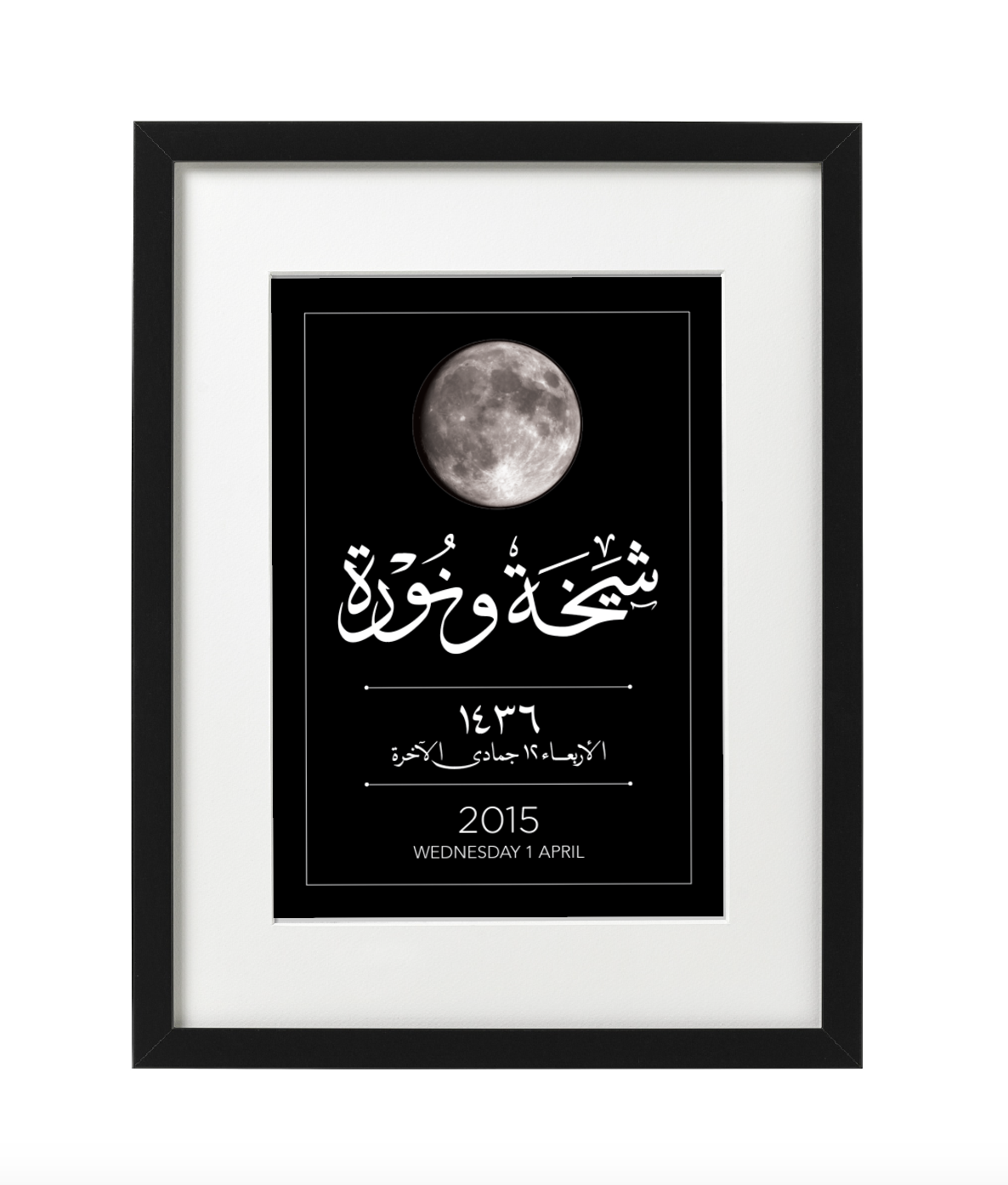 Customized Moon Phase Birthday Print