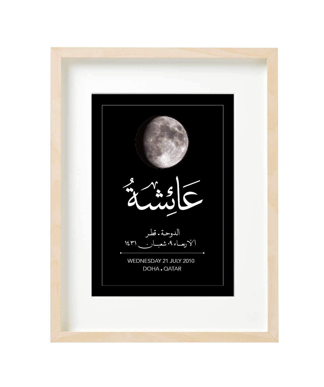 Customized Moon Phase Birthday Print