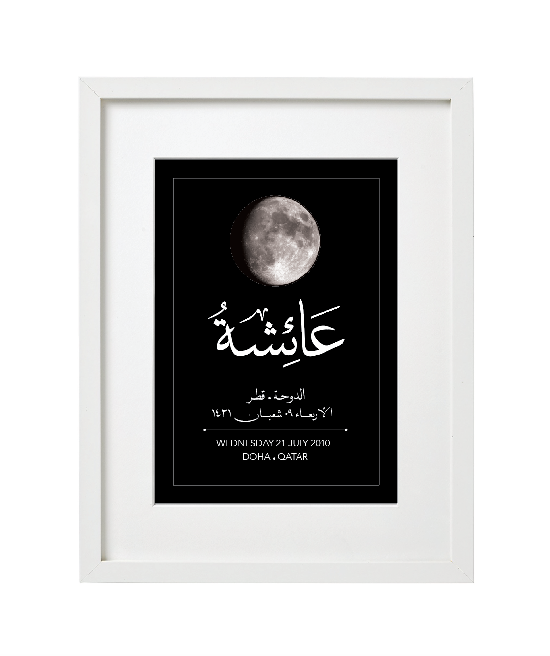 Customized Moon Phase Birthday Print
