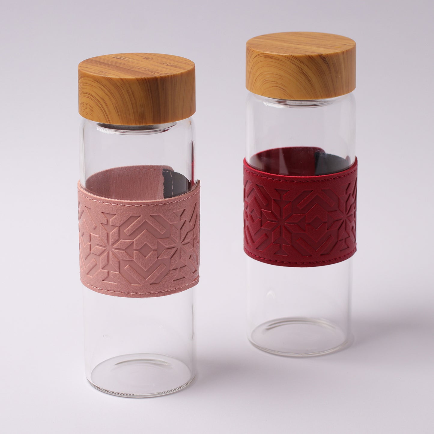 Sadu Glass Water Bottle Pink