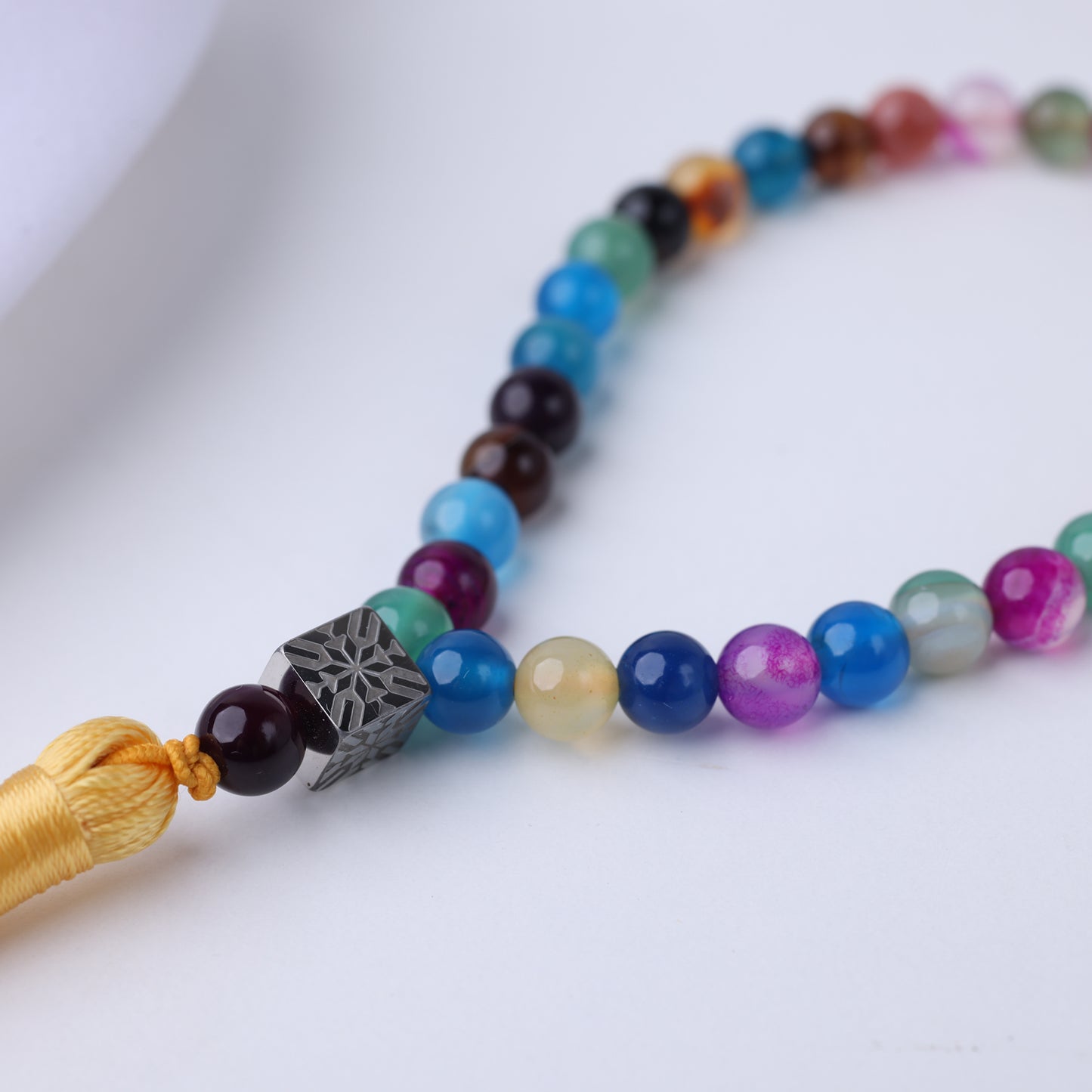 Mini Misbaha Rainbow Agate