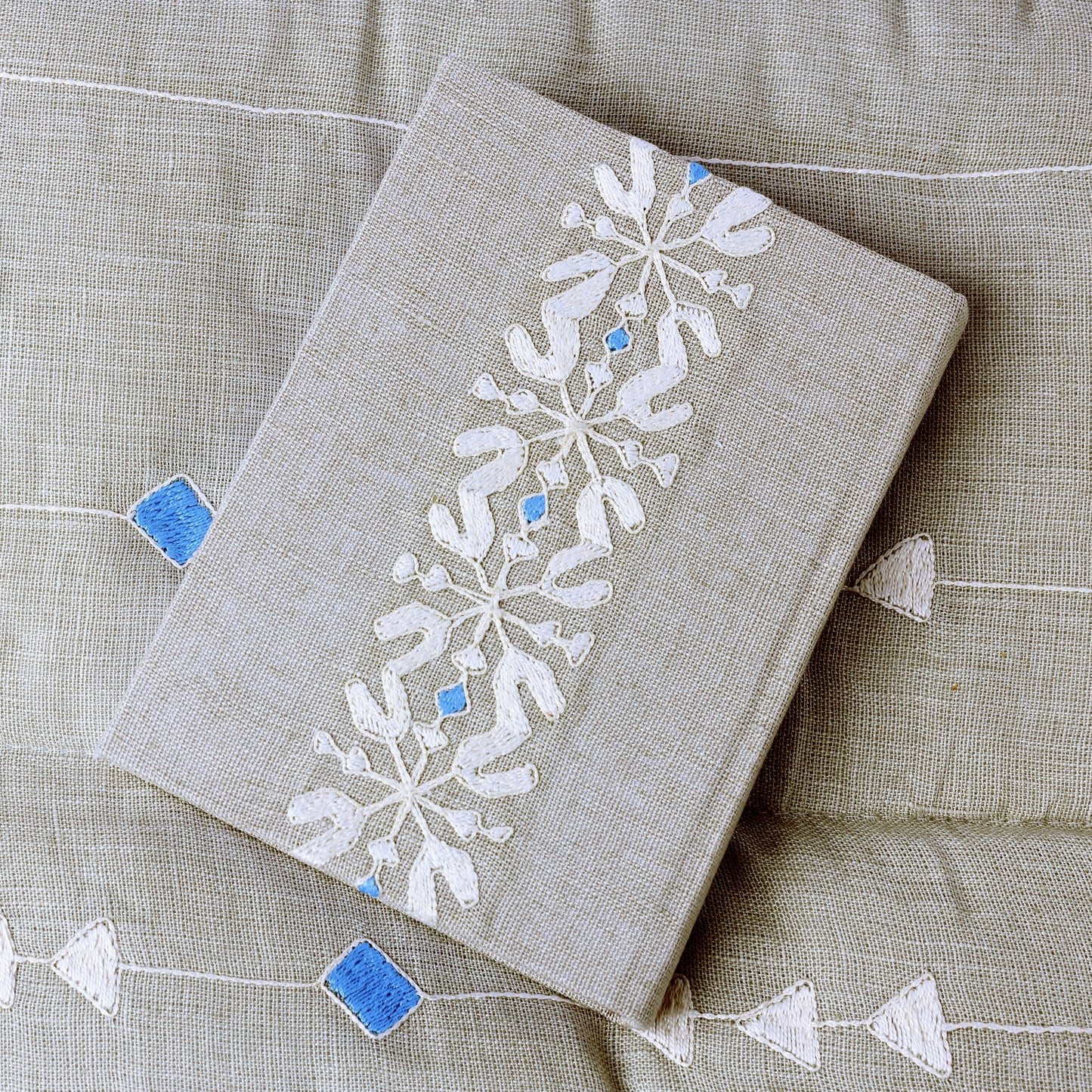 Hand Embroidered Quraan Blue