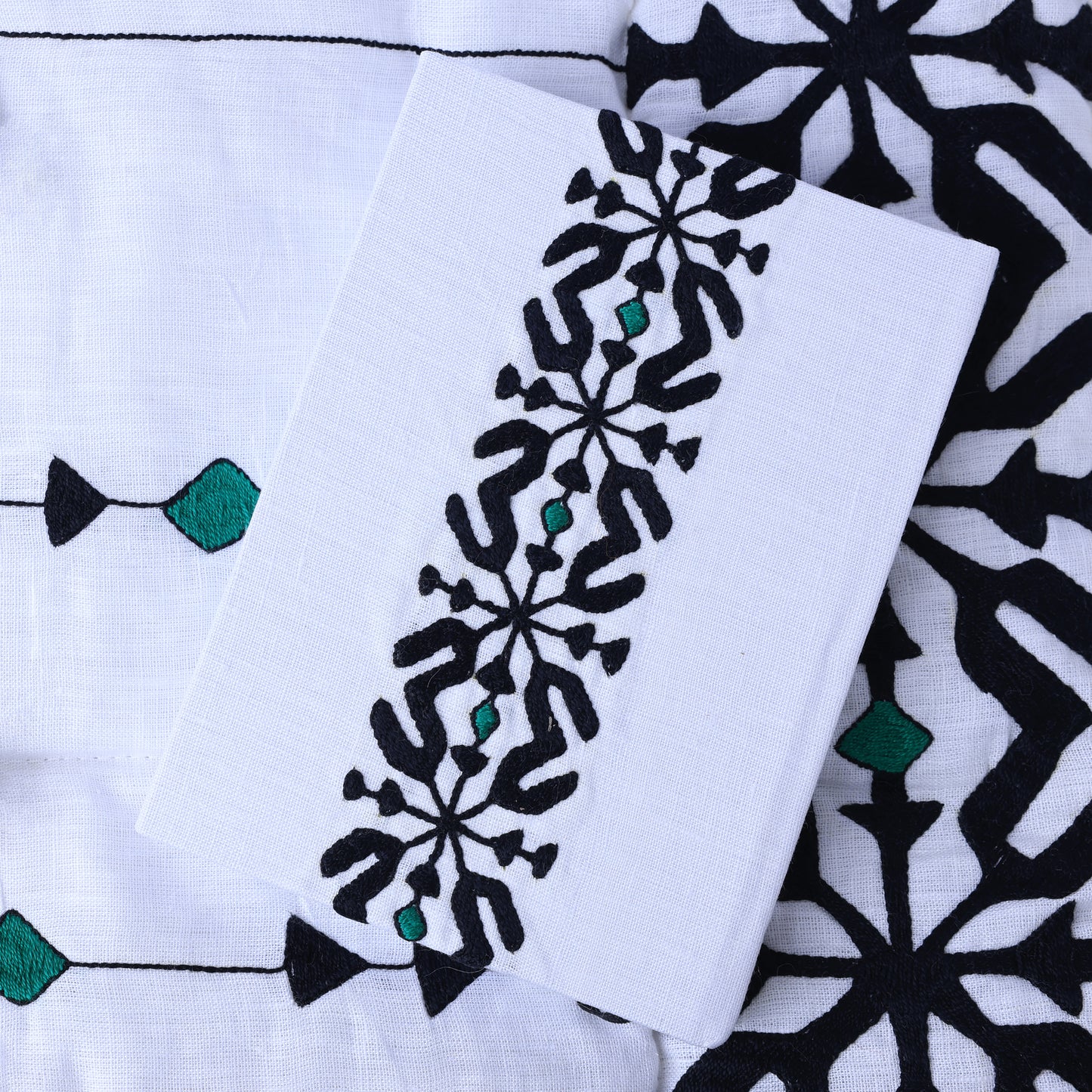 Hand Embroidered Quraan Green