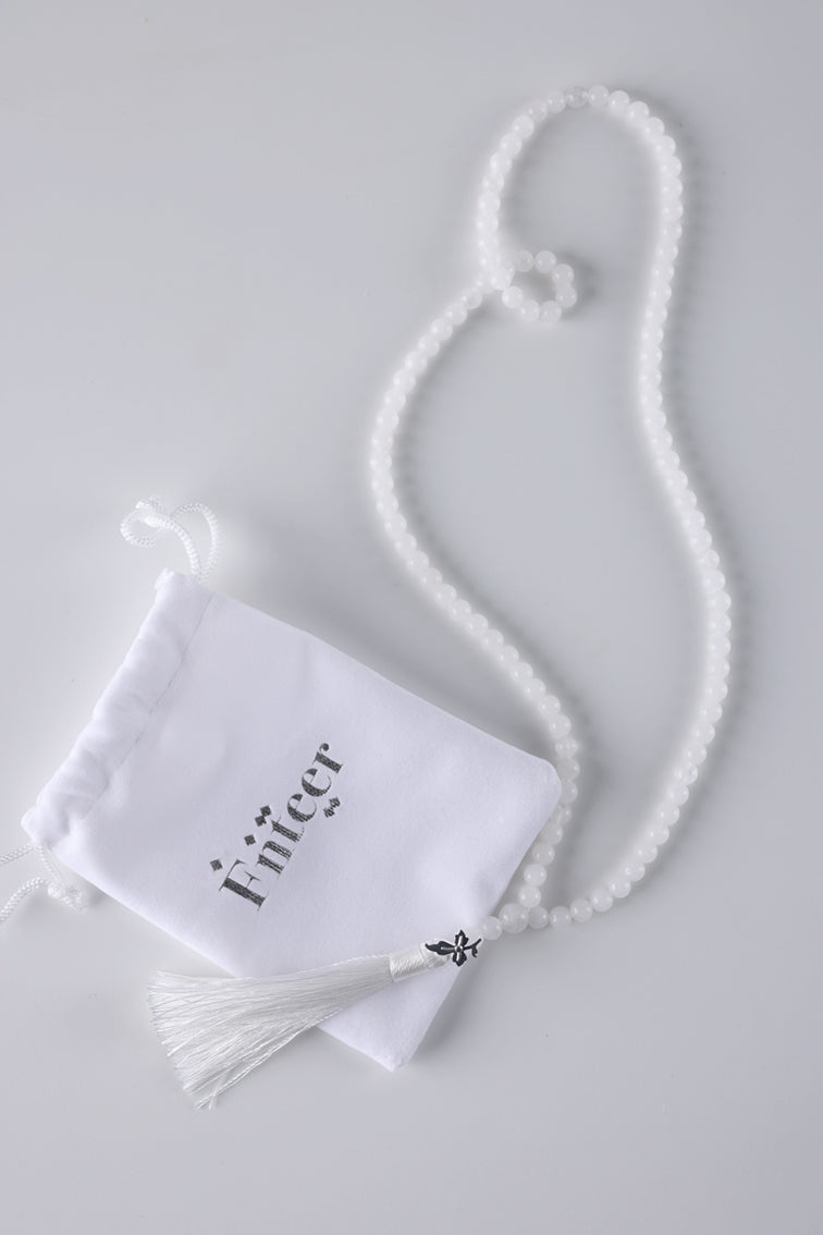 Misbaha White Jasper