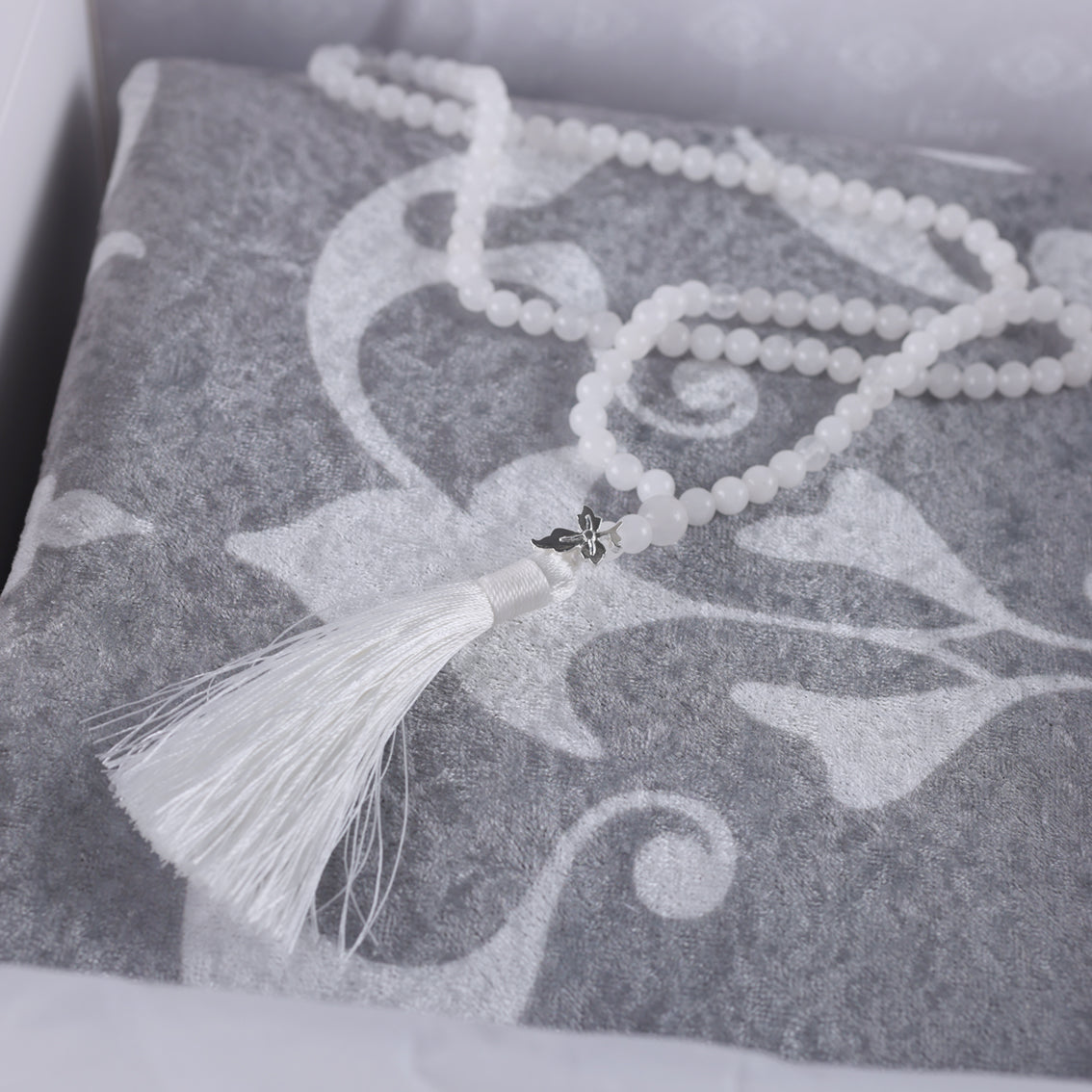 Misbaha White Jasper